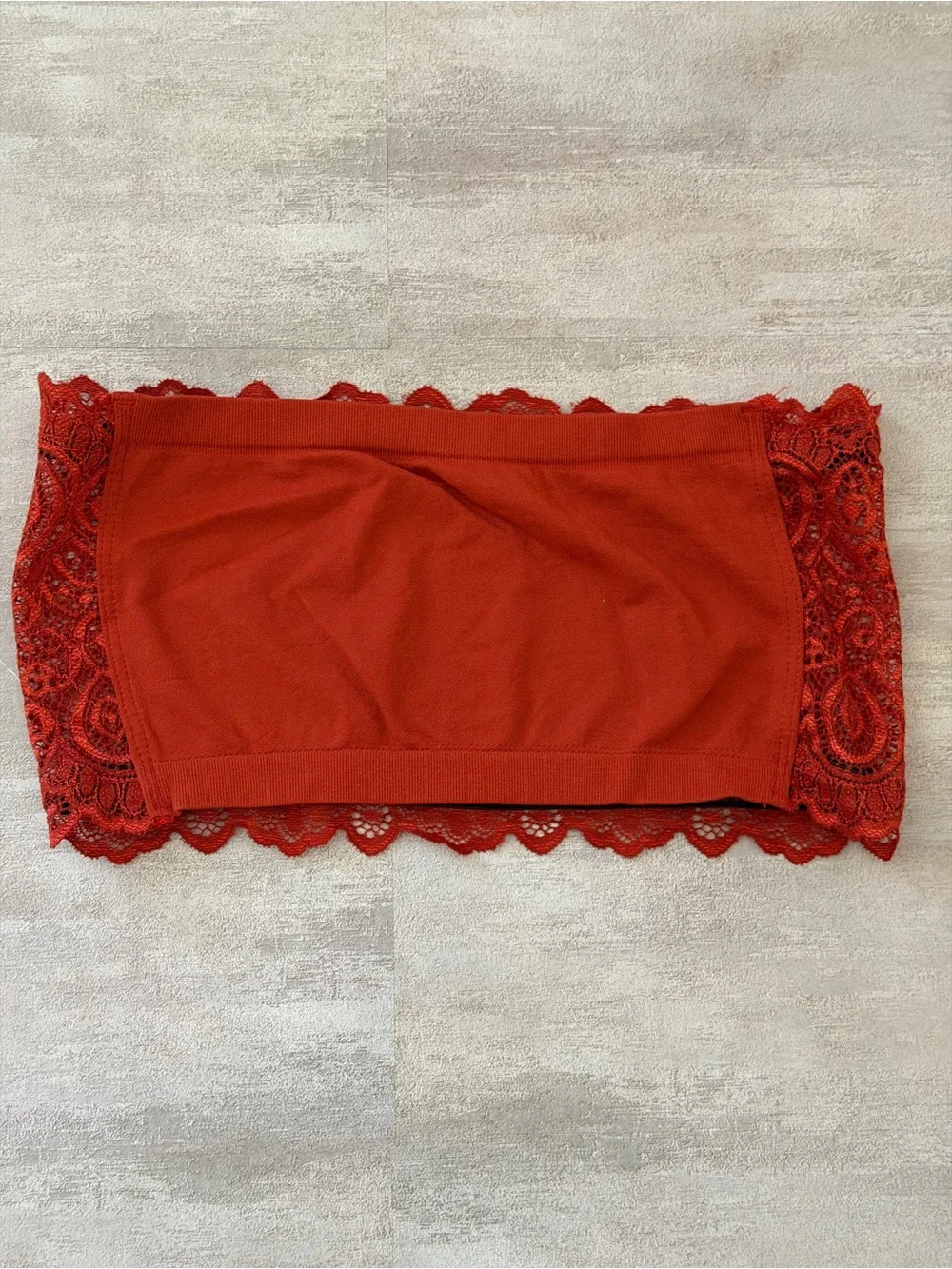 NWOT | Intimately x Free People | Lace Bandeau Bralette Rust Red - Size XS/S